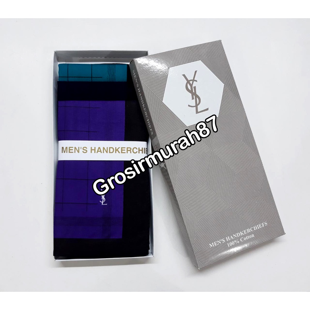 Saputangan Pria Sapu Tangan Katun Handkerchief ISI 12 Tua dan Muda