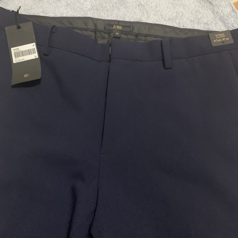 Celana Bahan Celana Kantor Jobb Navy