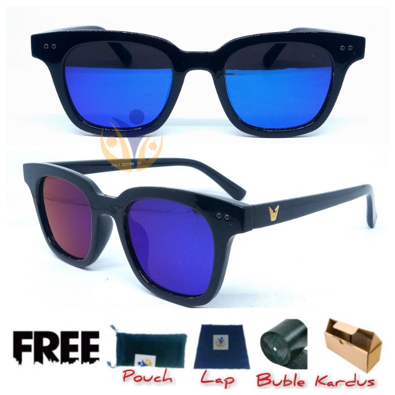 Kacamata hitam fashion V model Vincent UV Protection