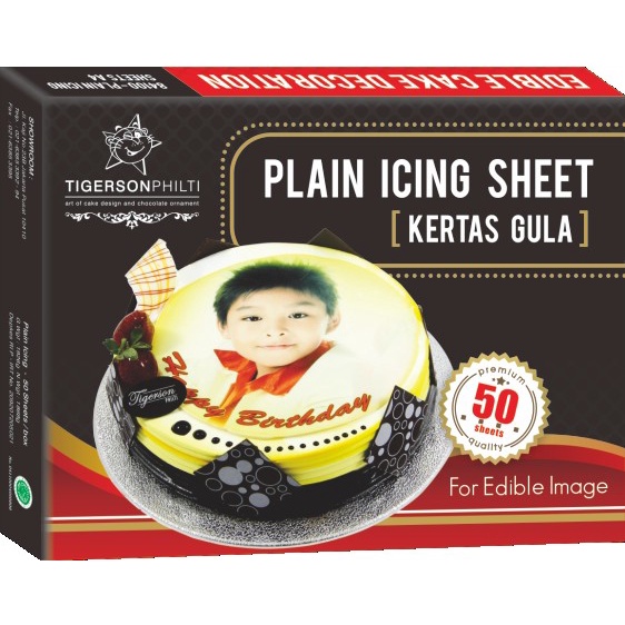 

PLAIN ICING BY TIGERSON PHILTI EDIBLE PRINTING KERTAS EDIBLE