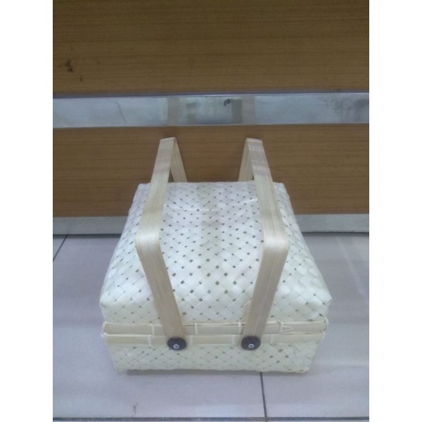 

besek kaki 25 cm hampers sakose berjinjing / tangkai t