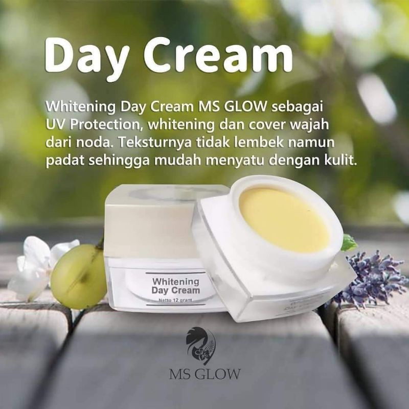 WHITENING CREAM MS GLOW / KRIM SIANG MS GLOW / KRIM WAJAH MS GLOW / KRIM SIANG MS GLOW / MS GLOW