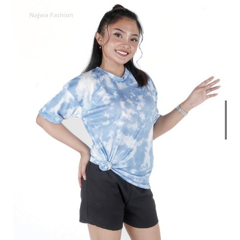 TERMURAH BEST SELLER Oversize Cotton Candy / Kaos Wanita Tie Dye T-Shirt Oline ABSTRAK