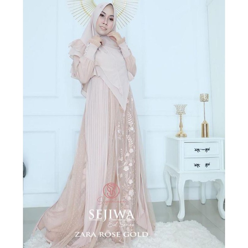 YS SIGNATURE / Zara Rose Gold by YS Signature / syari set branded / syari set premium