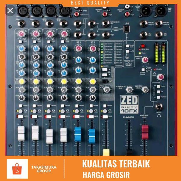 PROMO HARGA MURAH  BEST SELLER MIXER ALLEN & HEATH ZED 60-10FX ORIGINAL MIXER AUDIO