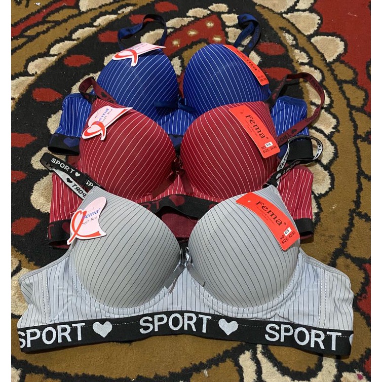 bra kawat merk fema cup C // bh sport  merk fema pakai kawat cup jumbo H3