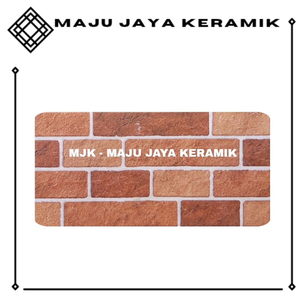 Keramik Dinding 30x60 Kasar Timbul Motif Batu Alam Batu Bata Brick | Ikad