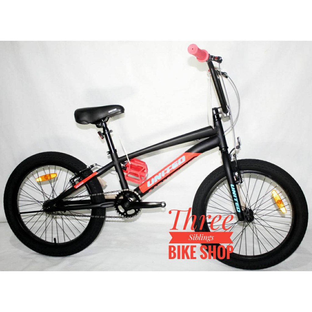 SEPEDA BMX UNITED FLOSS 20 INCH WARNA HITAM
