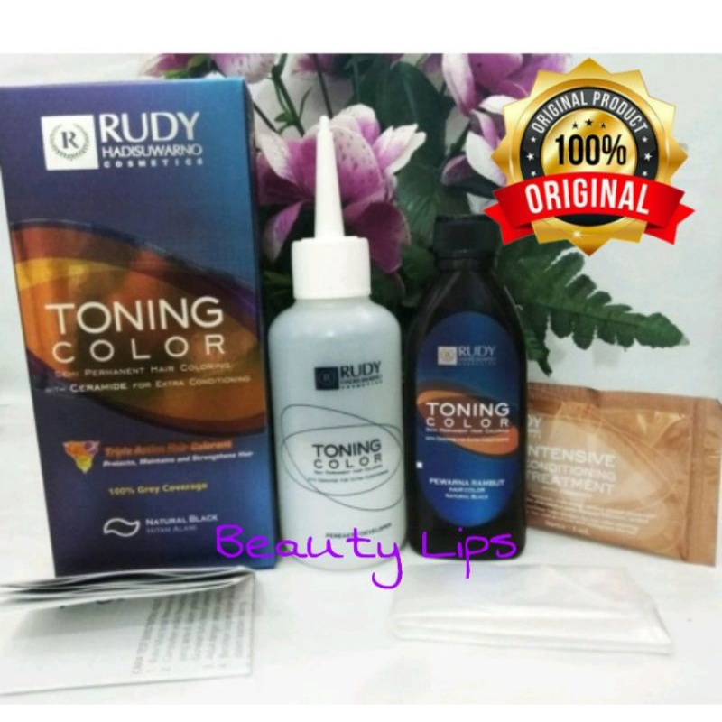 RUDY HADISUWARNO Toning Color Natural Black / Toning Rudi Hitam / Toning Brownies Black