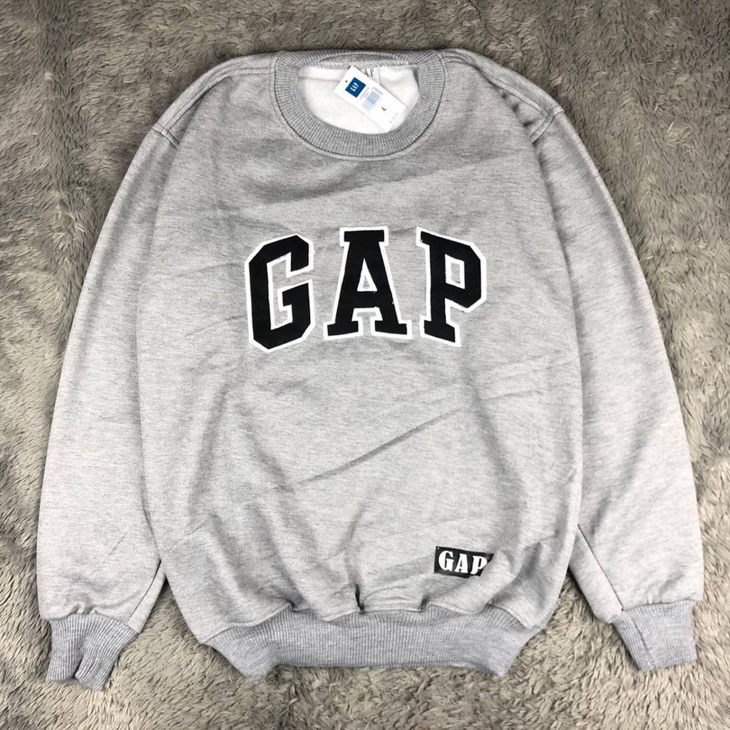 CREWNECK GAP FULL BORDIR PREMIUM | JAKET SWEATER GAP PRIA&amp;WANITA | SWITER OVER SIZE WANITA