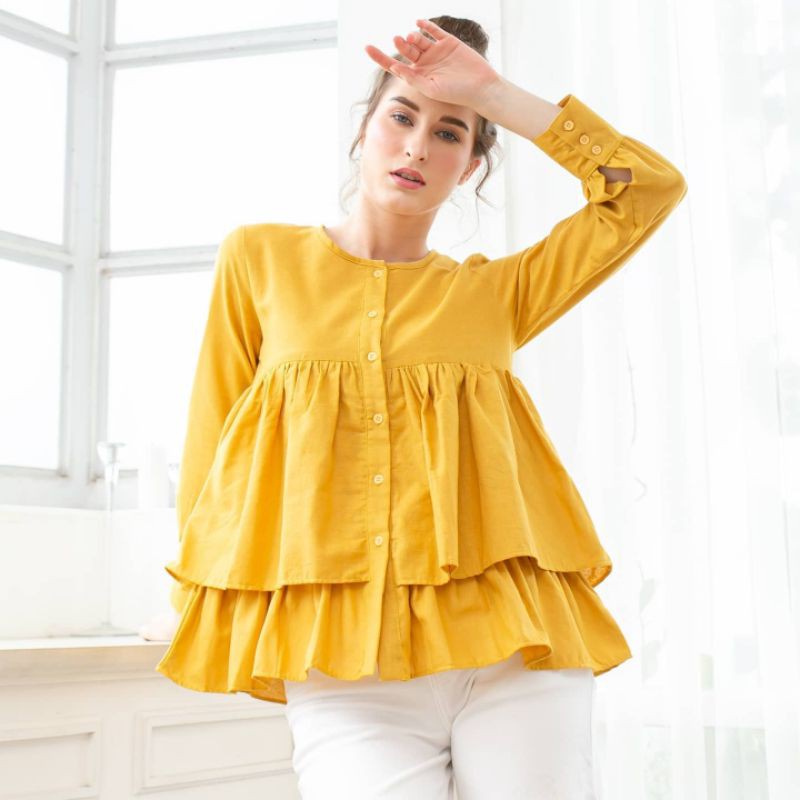 ATASAN WANITA TERBARU double layer korean style