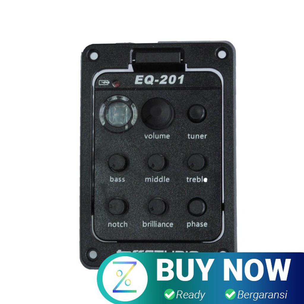 

Preamp Amplifier Gitar EQ Tuner - 201EQ - Black