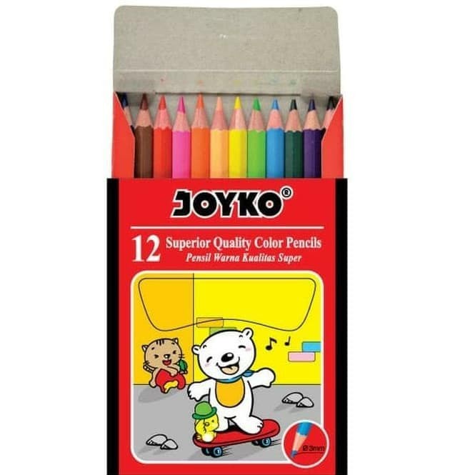 

Joyko Pensil Warna/Color Pencil CP-S12 / 12 Warna