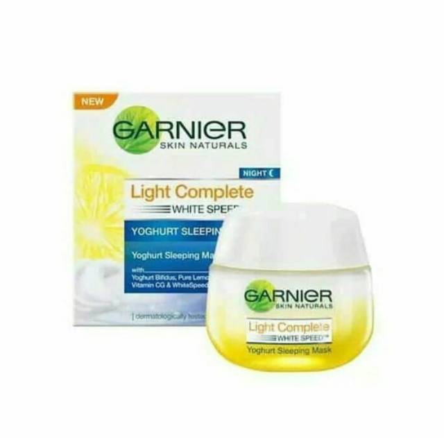 GARNIER LIGHT COMPLETE YOGURT SLEEPING MASK NIGHT CREAM