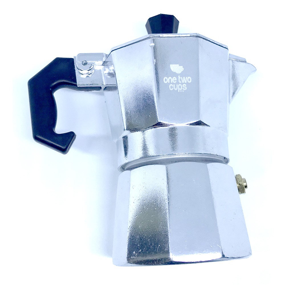 OneTwoCups Espresso Coffee Maker Pot Teko Stovetop Filter 50ml