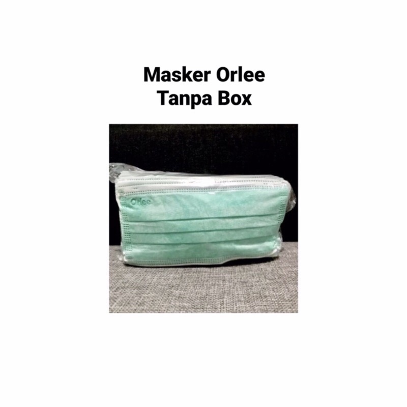 MASKER MEDIS ORLEE HIJAU SURGICAL MASK 3 PLY EARLOOP HEADLOOP HIJAB ISI 50 PCS PER BOX | RUMIFY