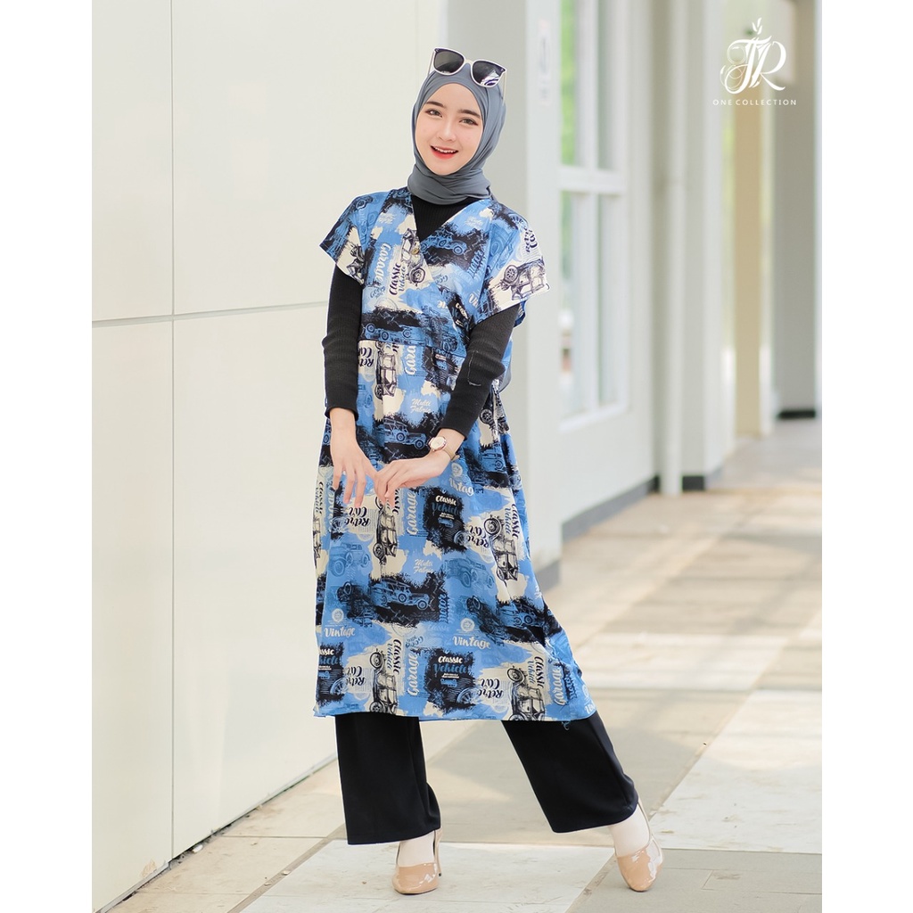 MIDI DRESS RAYON CLASSIC DAN EUROPE motif paris katun PREMIUM homedress nyaman adem GAMIS MIDI DASTER