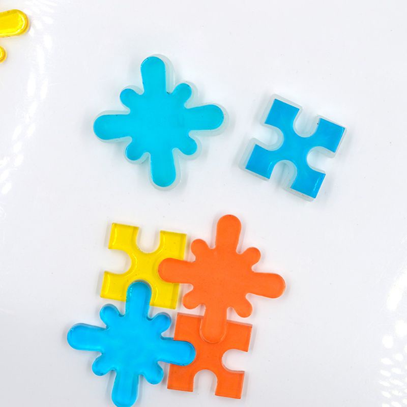 Siy Cetakan Resin Epoksi Bahan Silikon Desain Puzzle Jigsaw Silang Untuk Membuat Perhiasan Diy