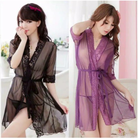 HotSexy Lingeria / Kimono G String Transparan / Kimono Import