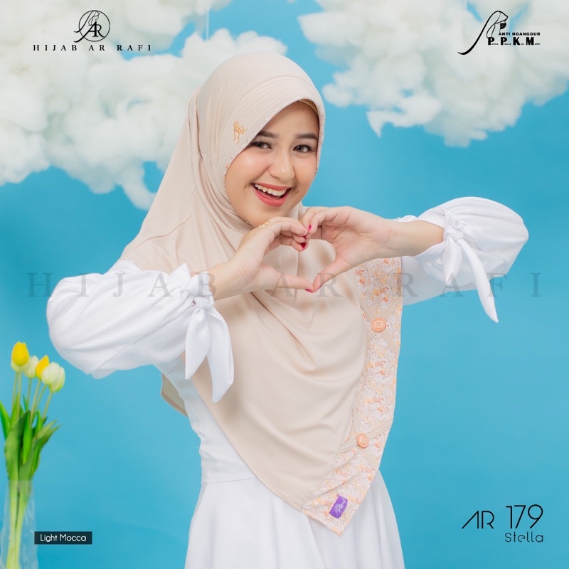 Hijab arrafi AR 179 hijab instan || INAYAHHIJAB-Lightmocca