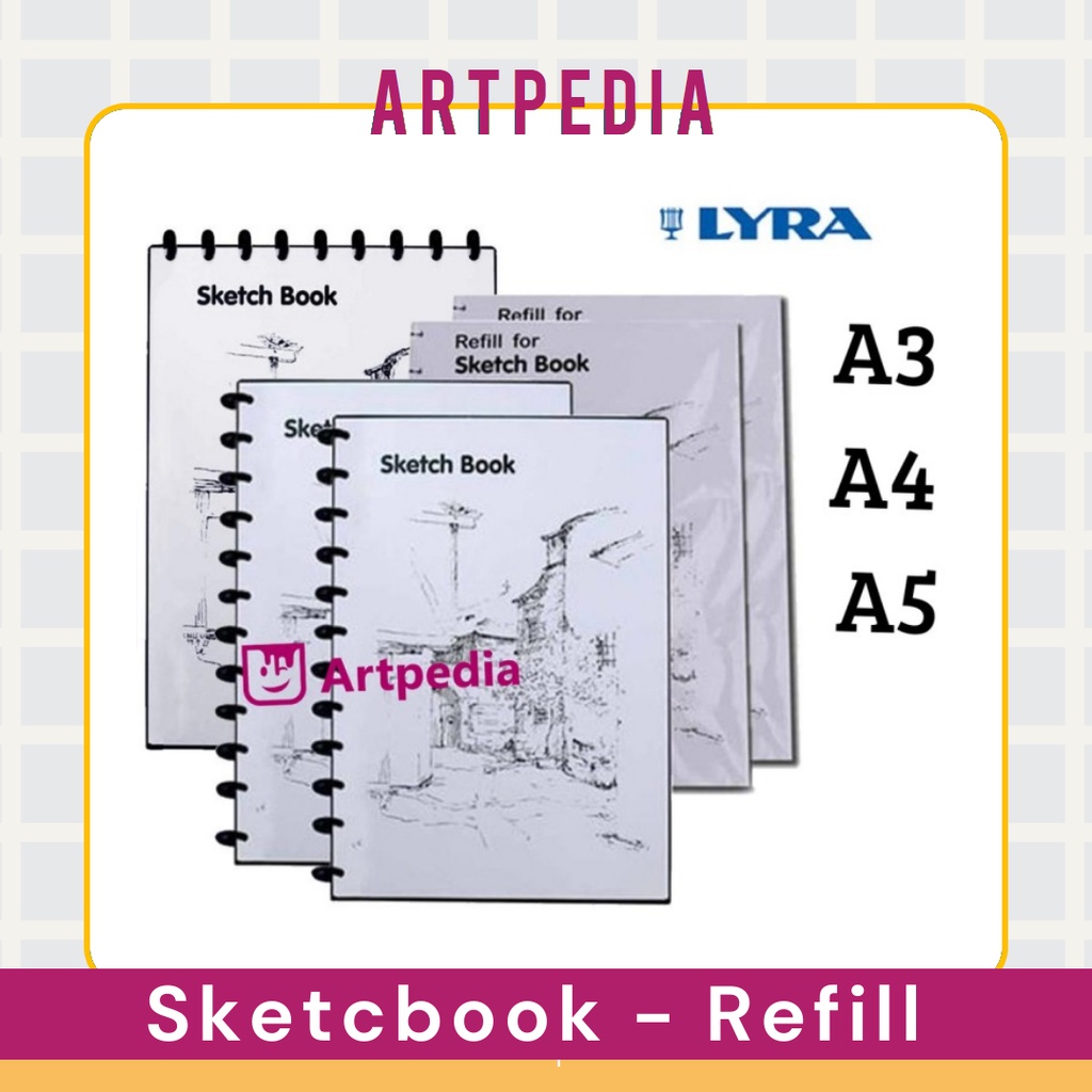 

DISKON MURAH !! Lyra Sketch Book A5, A4, A3 (isi 30) Sketchbook Lyra / Lyra Sketchbook isi 30 Lembar