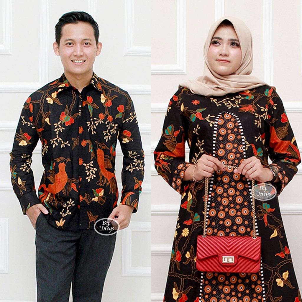 Maura Couple - Sania Ruffle Batik Couple Ori Ndoro Jowi DNT Garansi Termurah Shopee