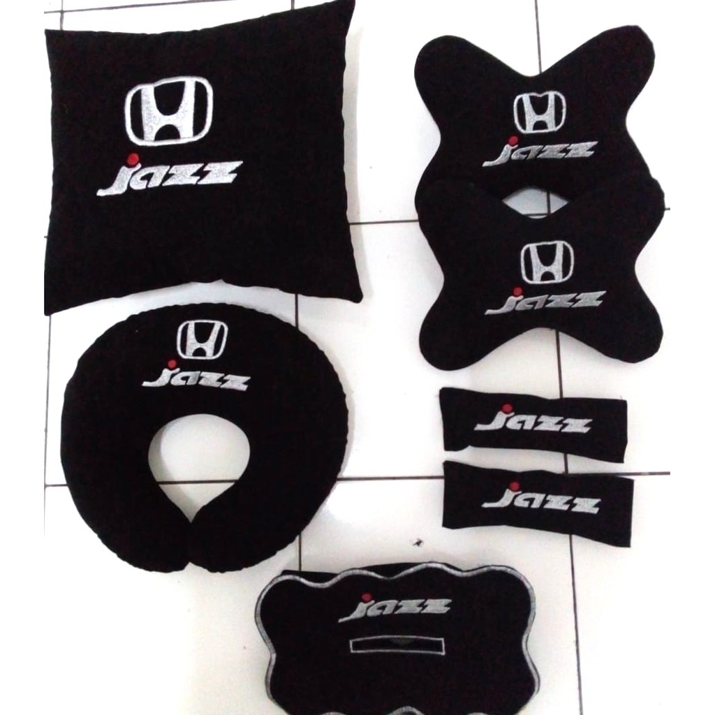 Promo variasi Honda Jazz GD3 bantal mobil Bordir Aksesoris Interior 5 in 1