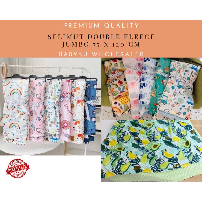 Selimut double fleece SUPER MURAH - selimut bayi carter