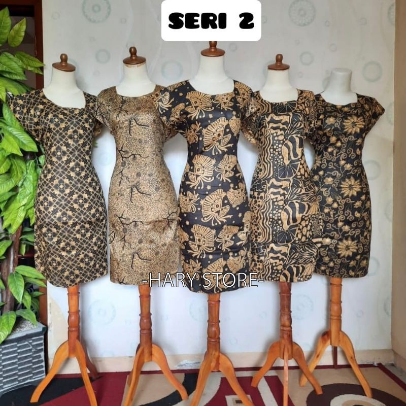 Daster batik lurus wanita murah jumbo standar santai harian