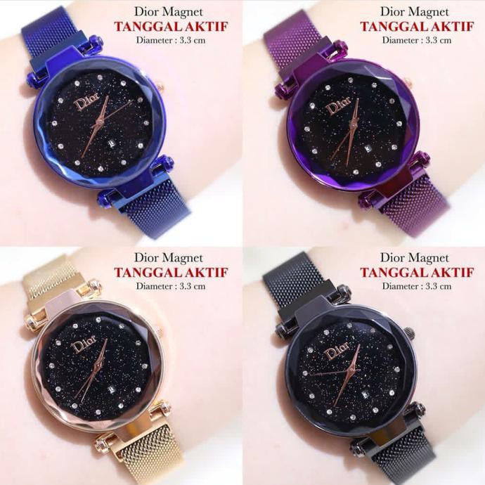 Pengiriman Cepat JAM TANGAN DIOR MAGNET + TANGGAL PREMIUM / JAM TANGAN MAGNET MURAH