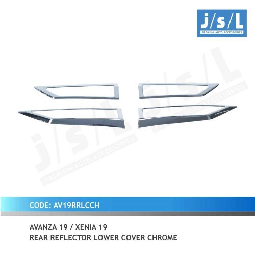 Cover Lampu Reflektor Avanza Xenia 2019 Chrome 4Pcs