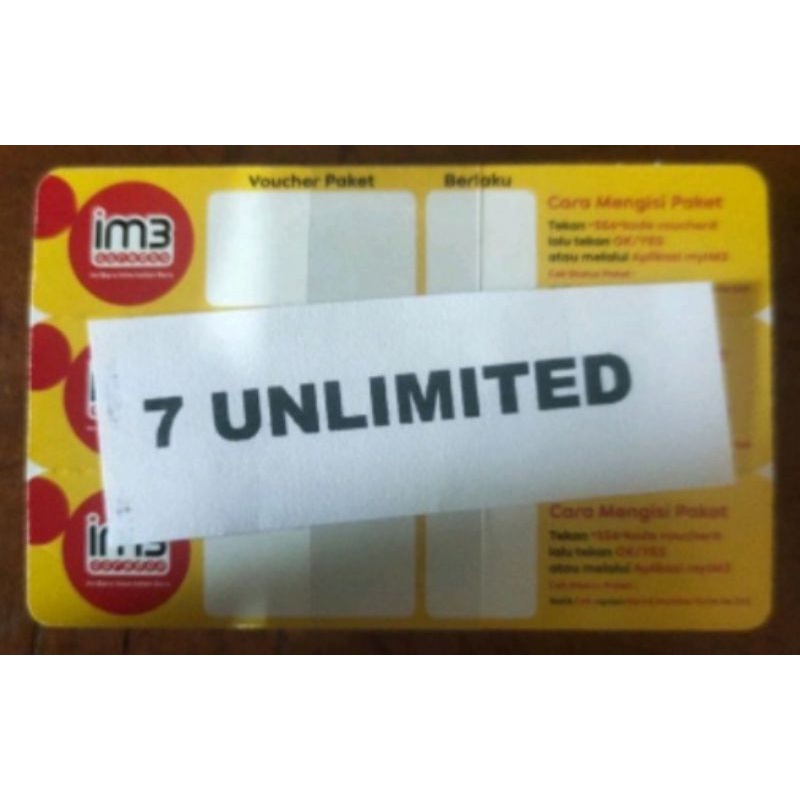 voucher indosat 7GB unlimited