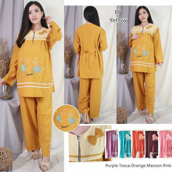 Dimensi - Setelan Ibu Hamil Menyusui Jumbo Xxl - Baju Hamil Setelan