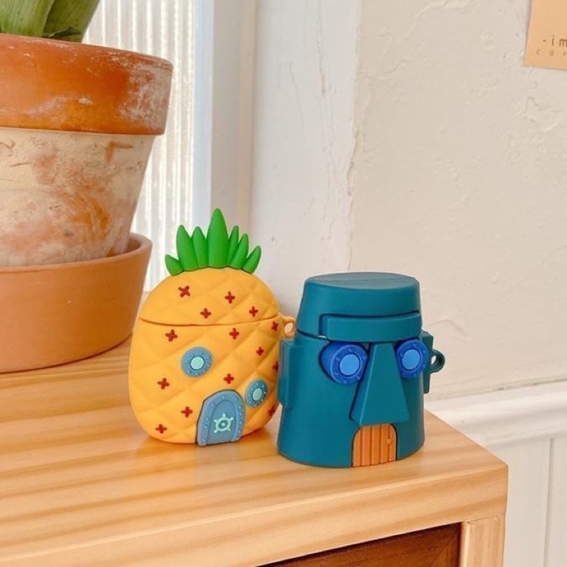 CASETHERAL AIRPODS spongebob and squidward house apple airpods case for 1 2 3 pro