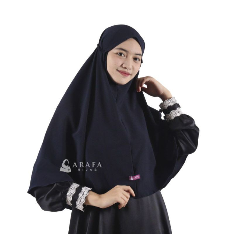 Khimar Laila Tali Karet Exclusive ready navy