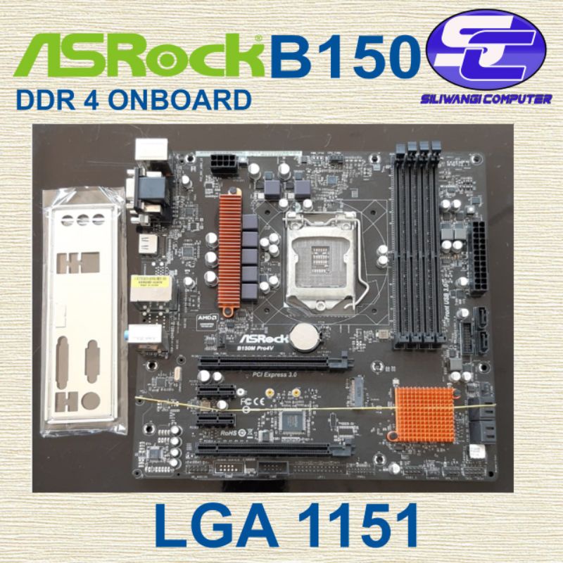 Mainboard LGA 1151 ASROCK B150M pro4V ddr3