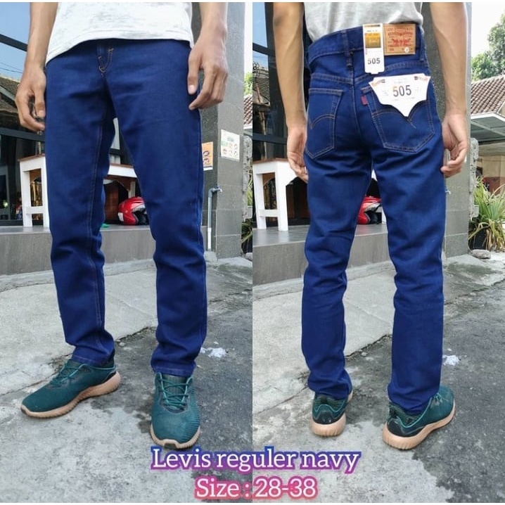 Celana Levis Standar Reguler Cowok Pria | CELANA REGULER 505 PRIA