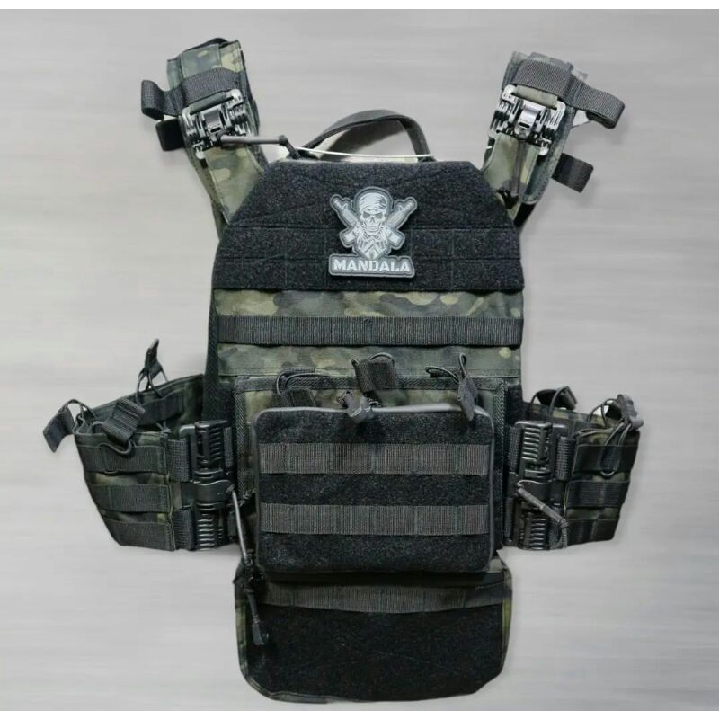 Nakula Multicam Black Bodyvest / Rompi Nakula Multicam Black