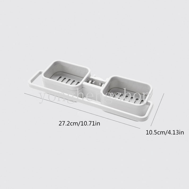 Rak Holder Sabun / Spons / Handuk Adjustable Untuk Keran Wastafel Dapur