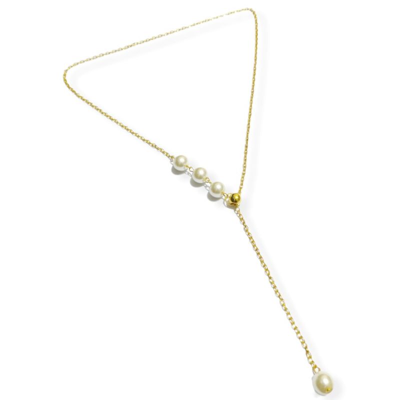 Callista Kalung Mutiara Korea Tarik Ulur Pearl Korean Necklace