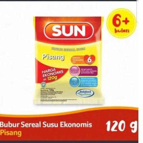 SUN Pisang Ekonomis 120g/sun bubur sereal/bubur/sun