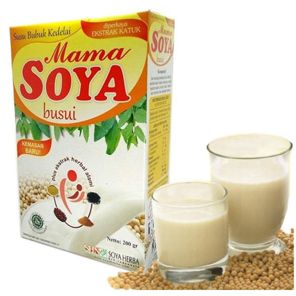 

ORIGINAL! MAMA SOYA Busui Susu Kedelai Pelancar Asi Booster Nutrisi Ibu Hamil dan Menyusui Vanilla