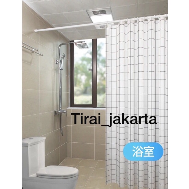 Tiang fleksibel 183-355cm/tiang flexibel/tiang gorden fleksibel/ tiang tirai kamar mandi/tiang gorden kolong dapur/ iang tanpa paku /tiang ajaib/tongkat fleksibel gorden/tongkat kolong dapur goden/tongkat ajaib/tongkat fleksibel 3 meter/tongkat pipa ajaib