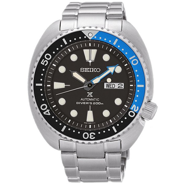 Seiko Prospex SRP787K1 Jam Tangan Pria Turtle Batman Edition Stainless Steel 45mm Automatic Water Re