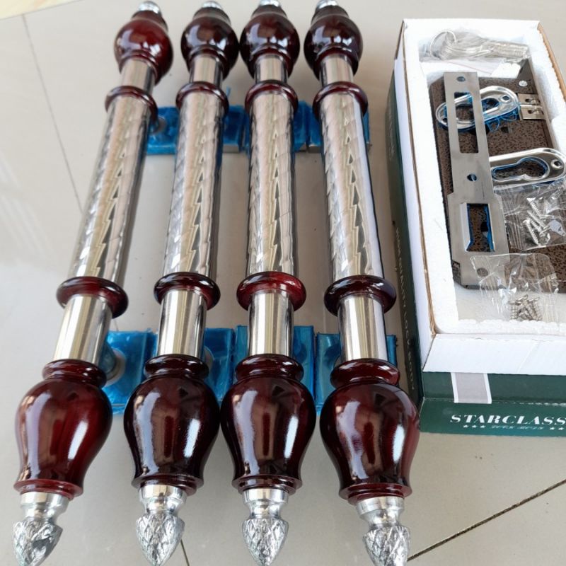 1 set handle pintu minimalis gagang tarikan pintu stainles pegangan pintu mewah handle pintu kayu