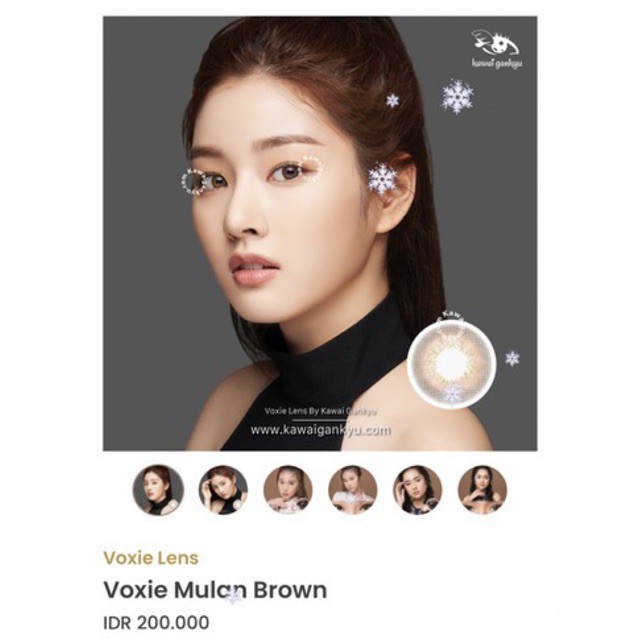 voxie mulan brown softlens