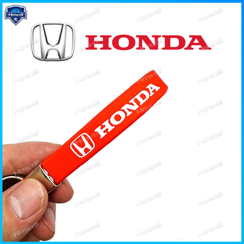 Gantungan Kunci Mobil / Motor Bahan Silikon Dengan logo Honda