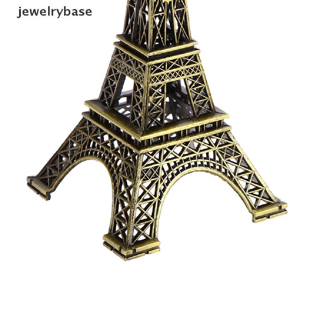 Patung Model Menara Eiffel Paris Bahan Metal Bronze Gaya Retro Untuk Dekorasi Meja Rumah