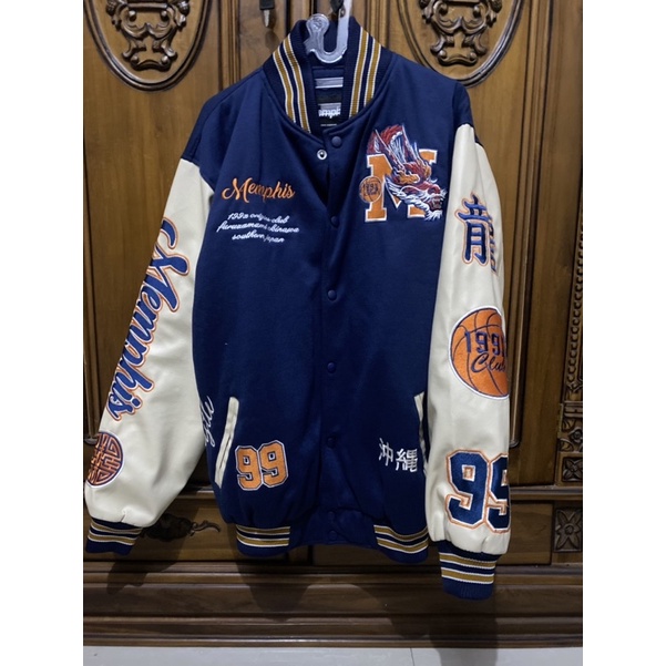 Jaket Varsity Memphis Origins - OKINAWA (Blue)