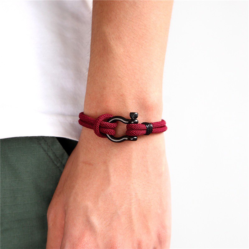 Gelang Pria Milan Rope Premium - Titanium Stainless Steel